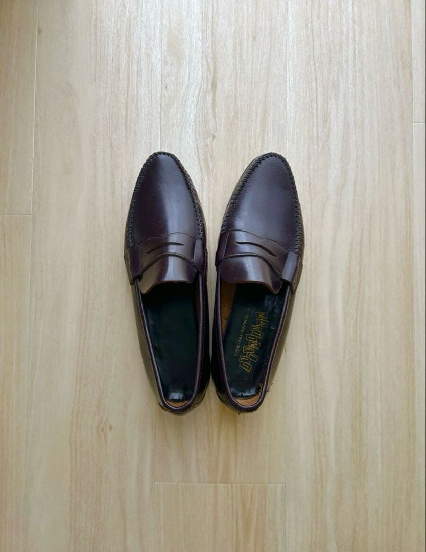 デッドストック 50s USA ヴィンテージ ローファー ダークブラウン 本革