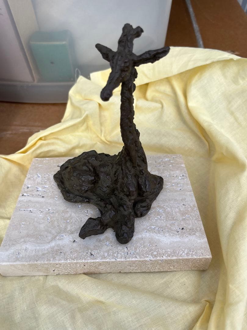 淀井敏夫作　小さいキリン　保証書付き