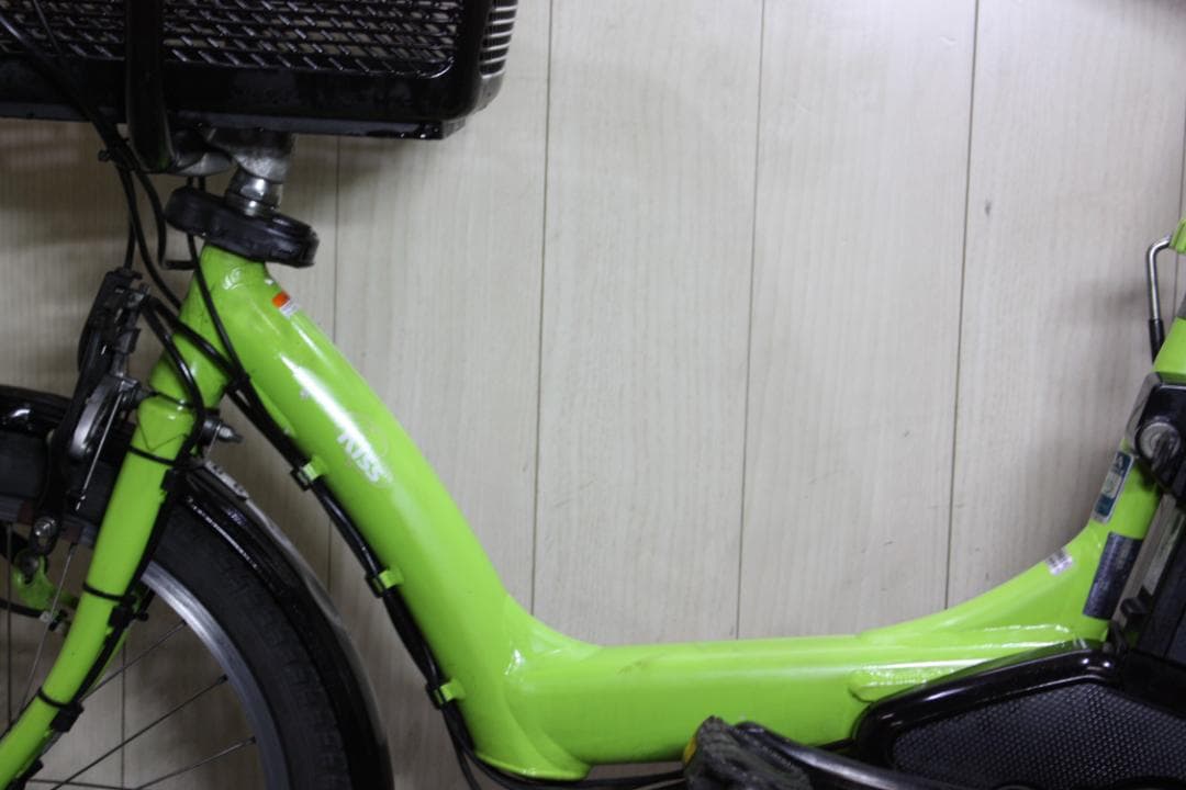 電動アシスト自転車 グリーン 2バスケット付き