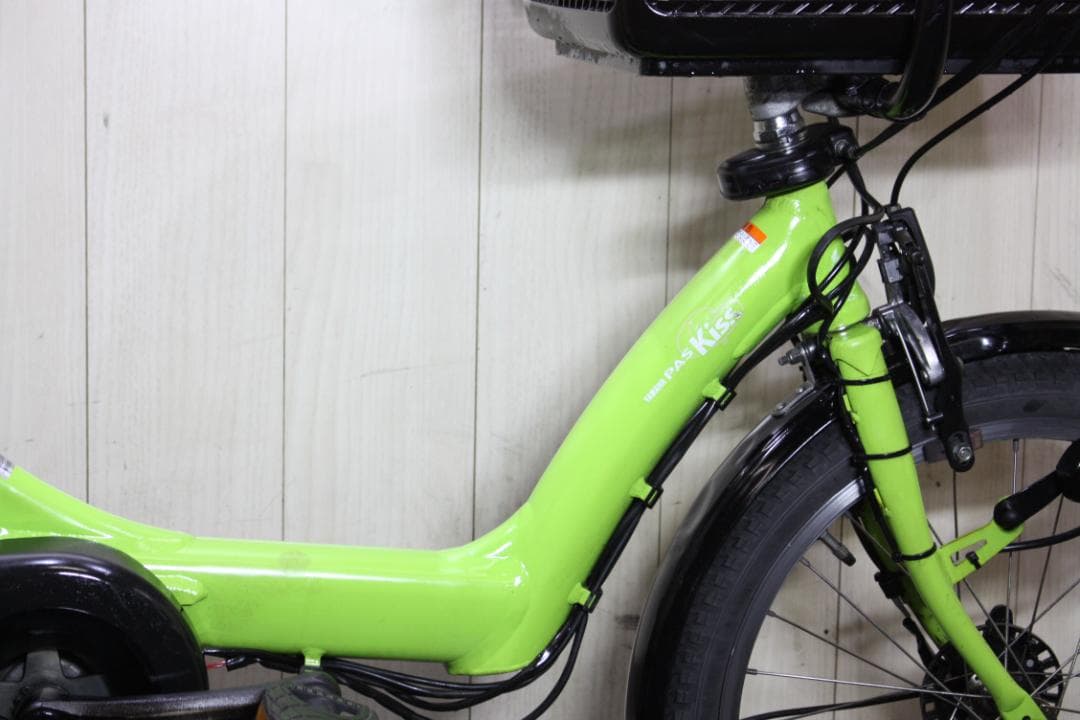 電動アシスト自転車 グリーン 2バスケット付き