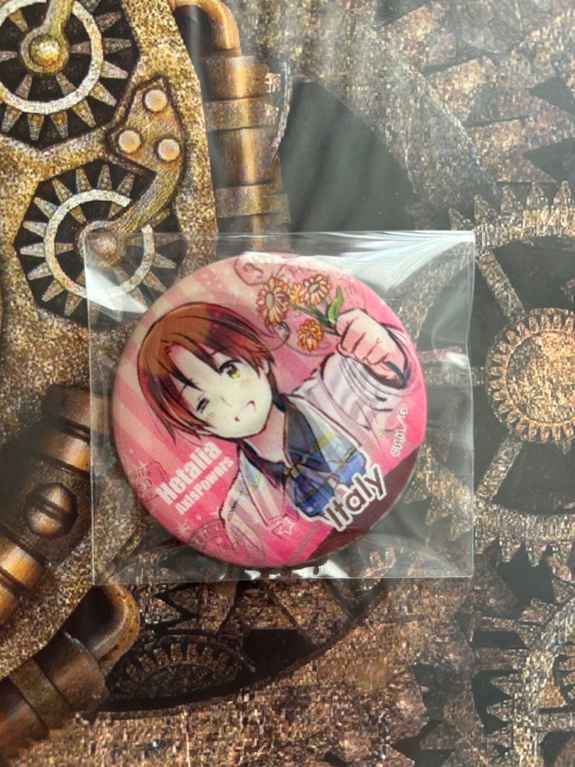 ヘタリア　チェンジング缶バッチ　イタリア