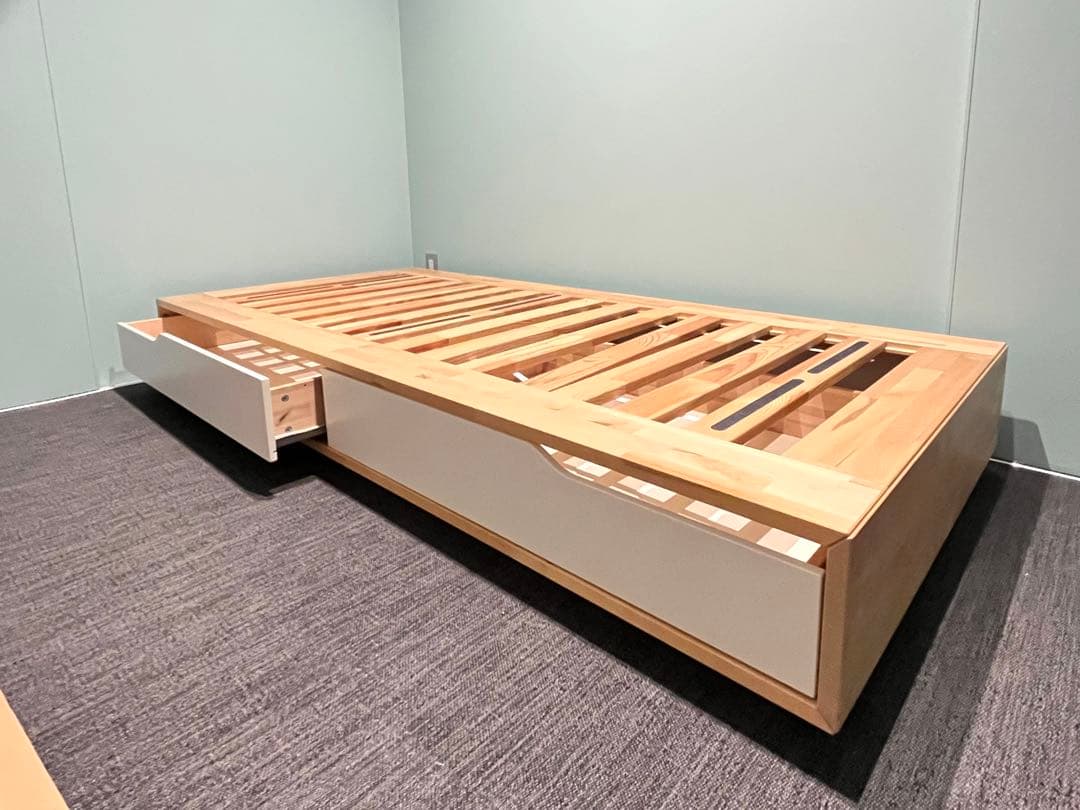 IKEA MANDAL シングルベッド　収納付き 引き出し付き マンダール