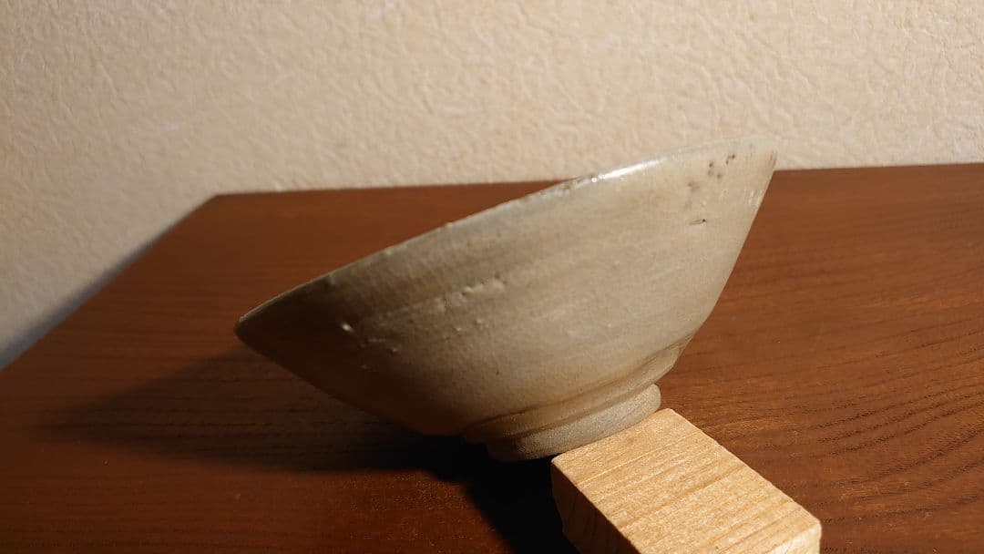李朝　抹茶碗　茶道具　蔵出し　鼠釉　アンティーク茶道具　１客