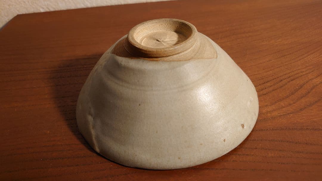 李朝　抹茶碗　茶道具　蔵出し　鼠釉　アンティーク茶道具　１客