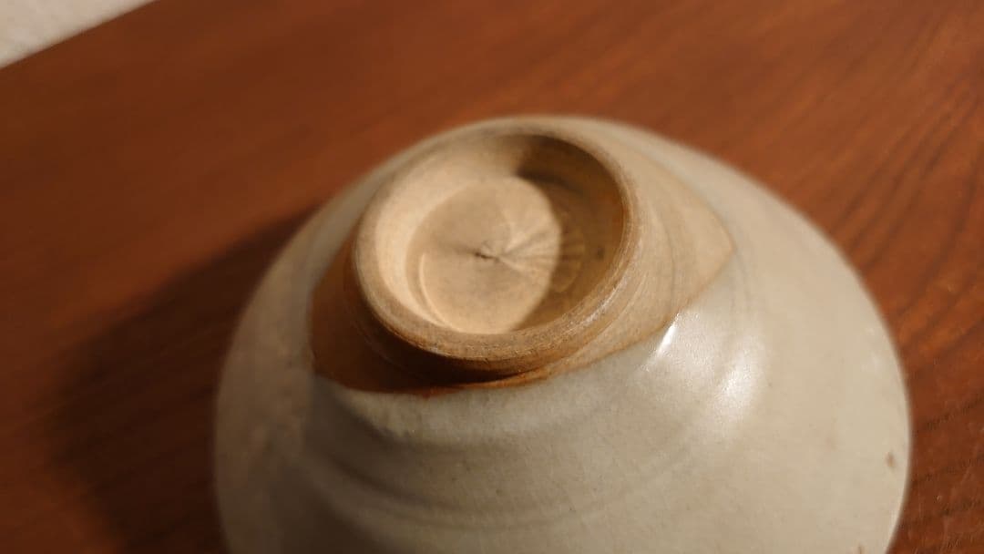 李朝　抹茶碗　茶道具　蔵出し　鼠釉　アンティーク茶道具　１客