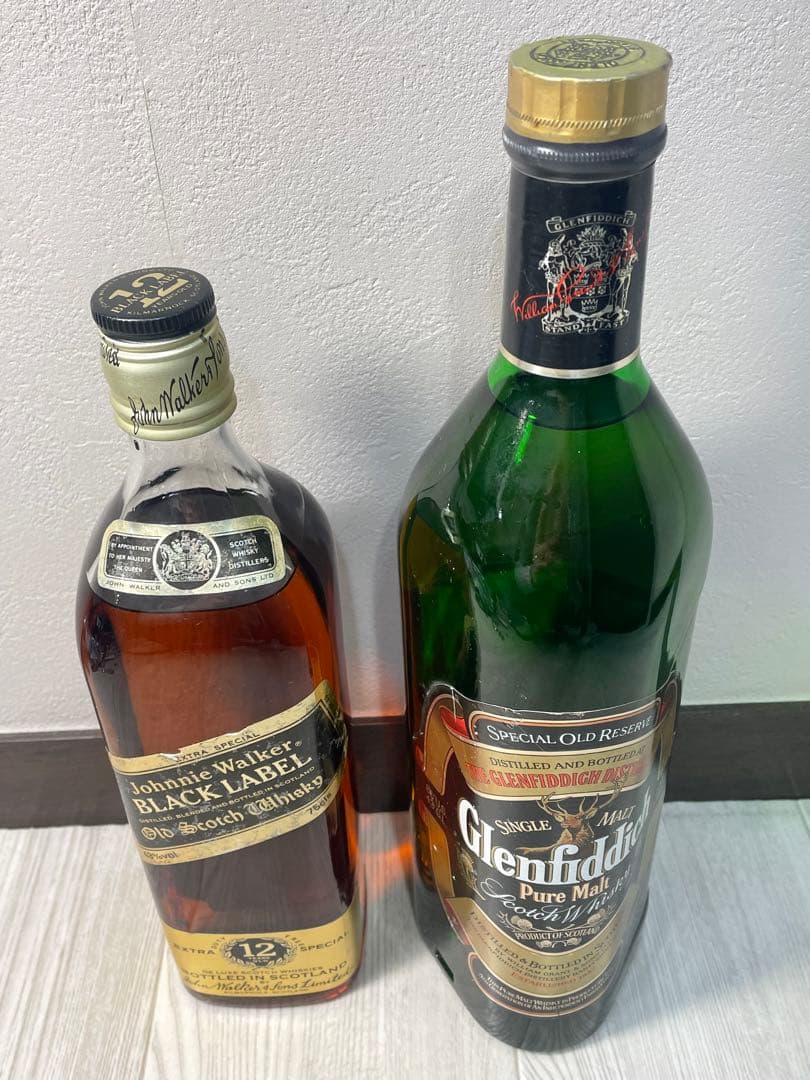 ジョニーウォーカー ブラックラベル 12年 & グレンフィディック 750ml