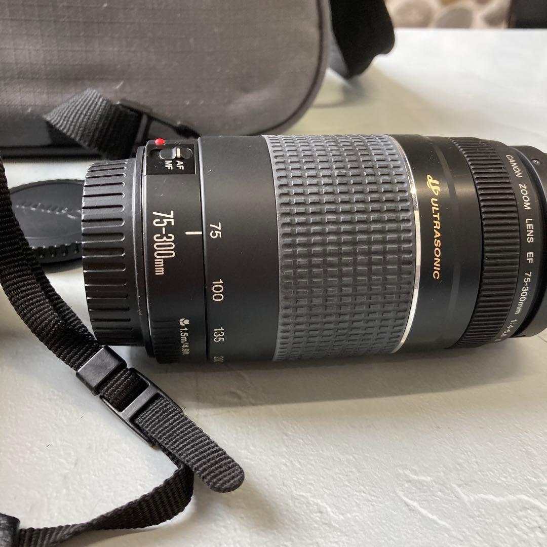 Canon EOS kiss3 一眼レフカメラ + EF 75-300mmレンズ