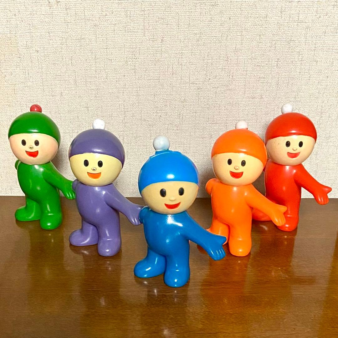 しみず坊や　ソフビ　貯金箱　5体　昭和レトロ　当時物　ノベルティ　清水銀行