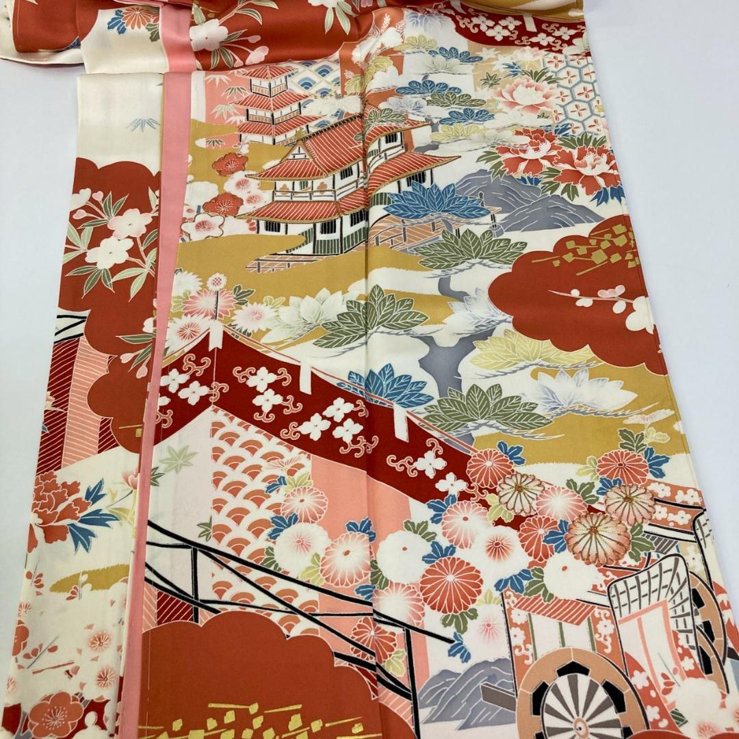 OWL70 振袖 7枚 着物まとめ売り 着用 リメイク 大量セット