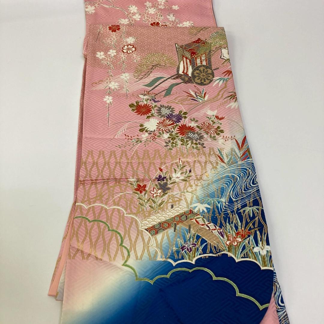 OWL70 振袖 7枚 着物まとめ売り 着用 リメイク 大量セット