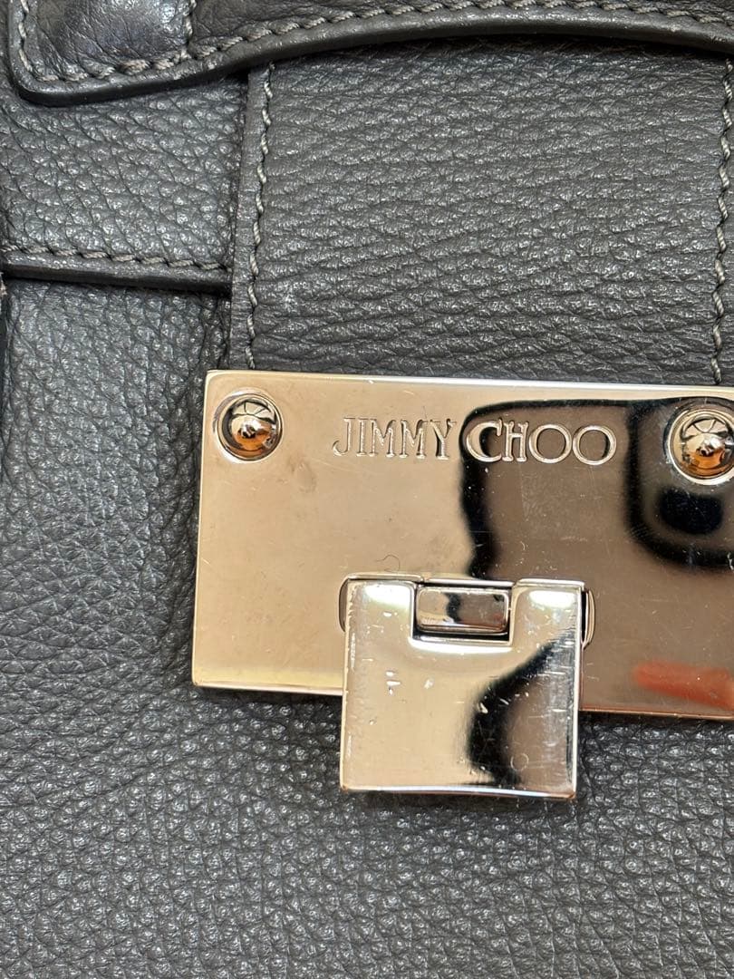 ジミーチュウ　ロザリー　ハンドバッグ　グレー　レディース