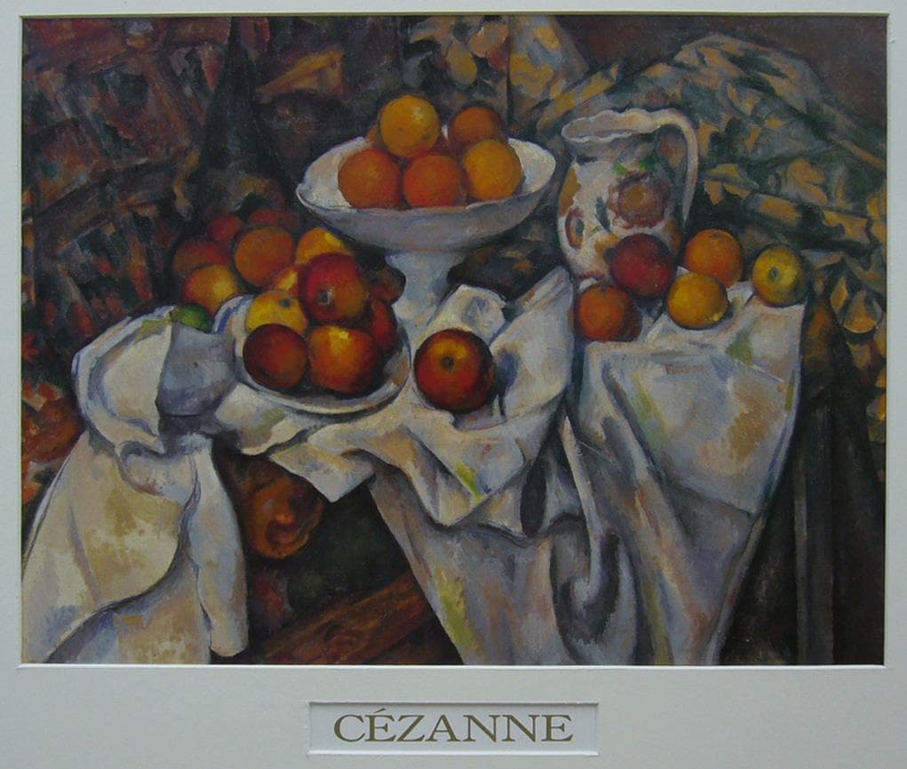 絵画 ポールセザンヌ アートポスター リンゴとオレンジのある静物