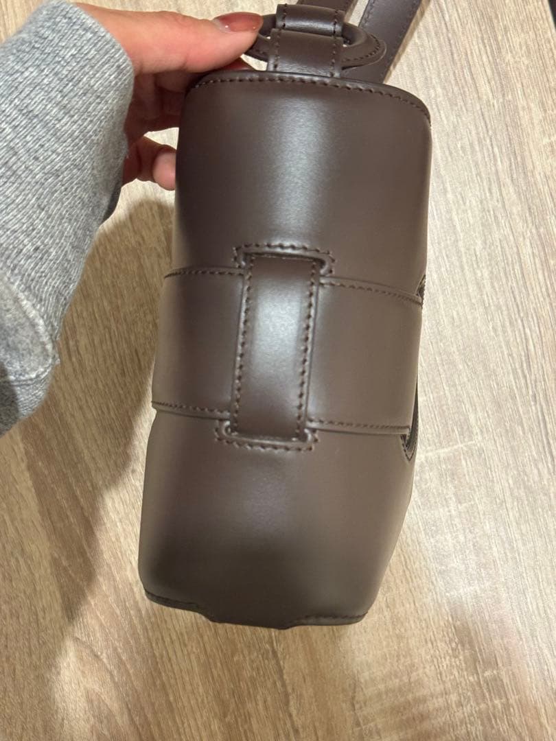 POLÈNE nodde ポレーヌ ブラウンショルダーバッグ 保存袋付き