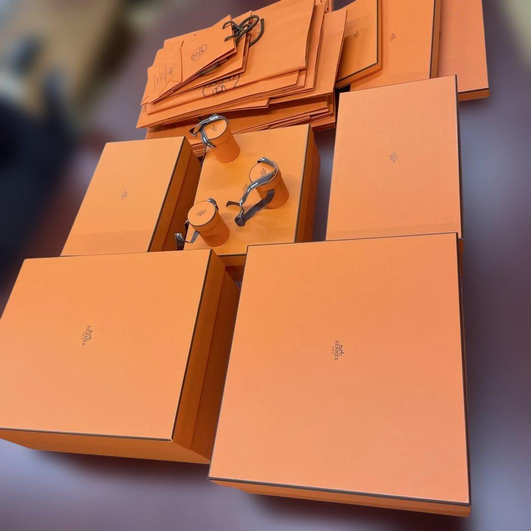HERMES　エルメス　空箱　バーキン30一個，ガーデンパーティー30一個他多数