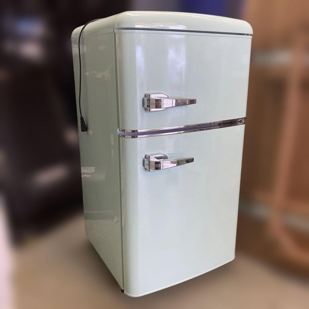 アイリスオーヤマ ノンフロン冷凍冷蔵庫 ライトグリーン 2022年製 81L