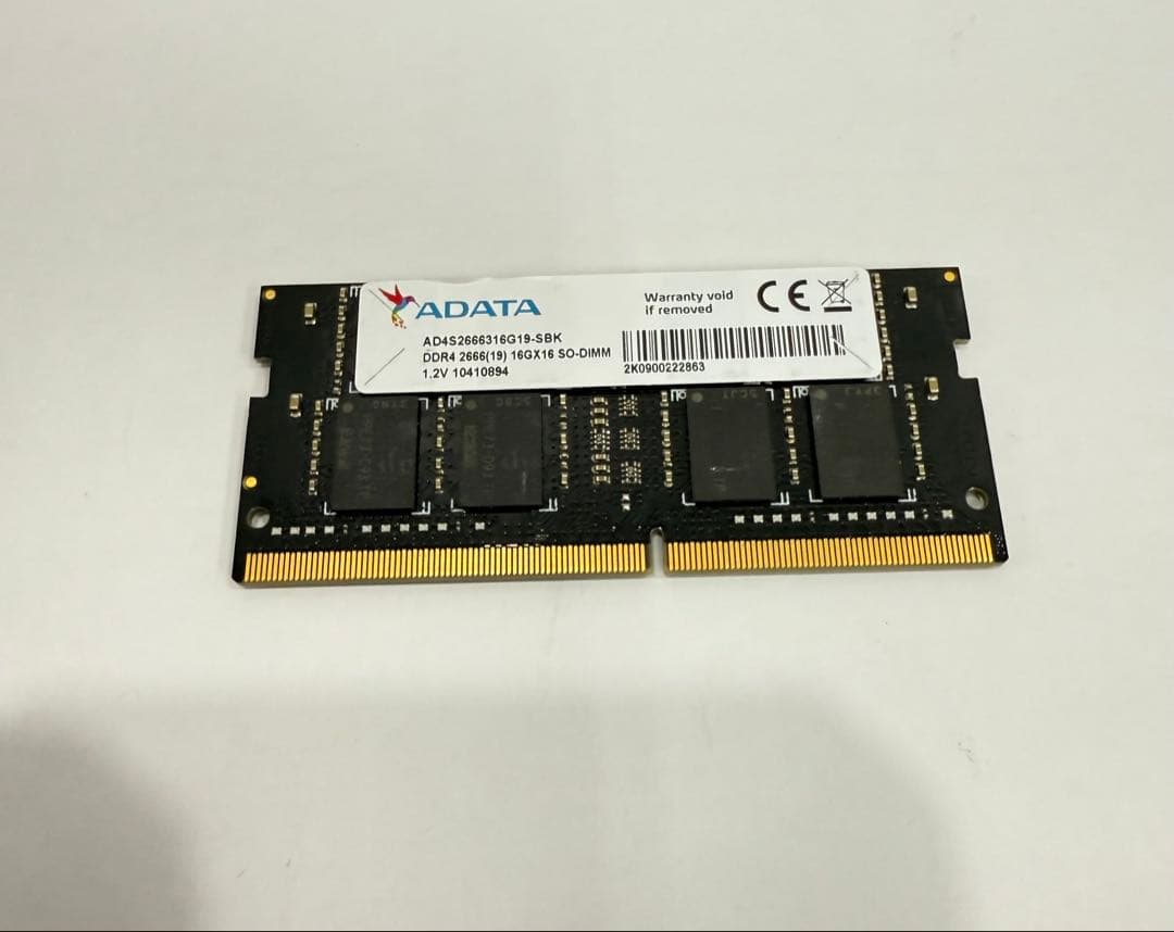ADATA 16GB DDR4 SO-DIMM メモリ 動作確認済み