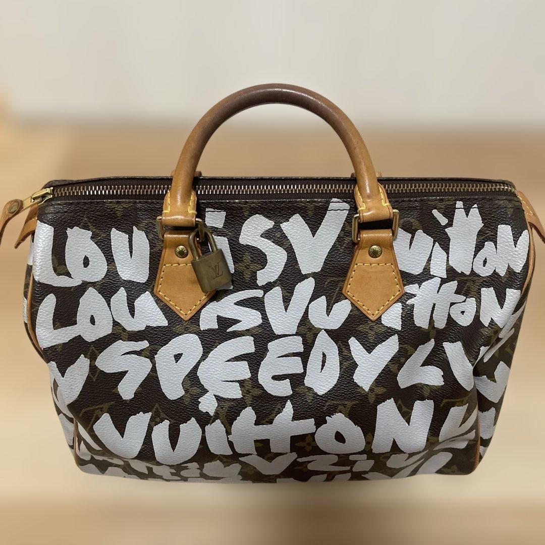 ルイ・ヴィトン スピーディ バッグ ブラウン/ホワイト