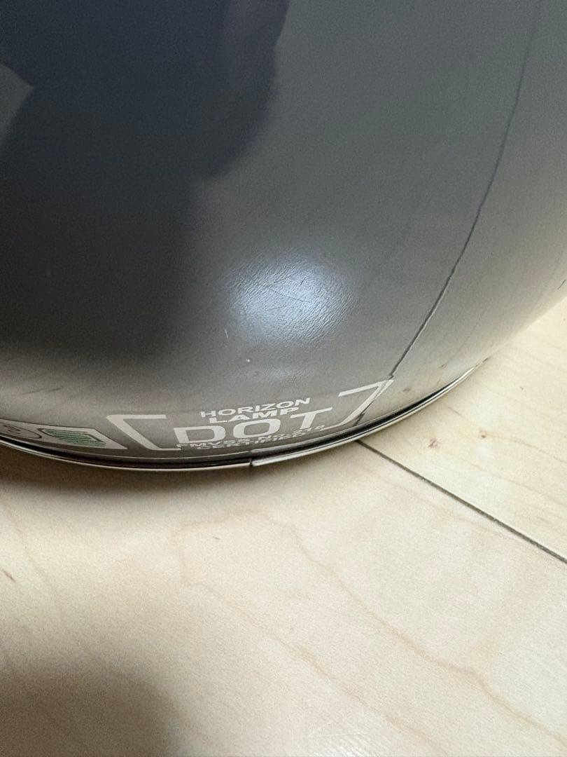 ホライゾンランプヘルメットXL　グレー DOT規格 ミラーシールド