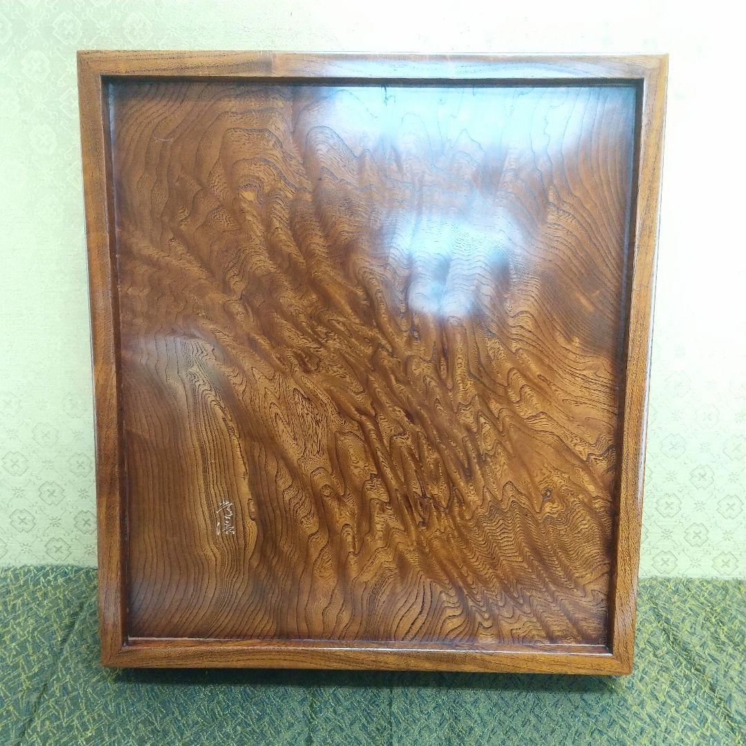 【お値下げしました！】欅造　木象嵌　色紙箱　常信