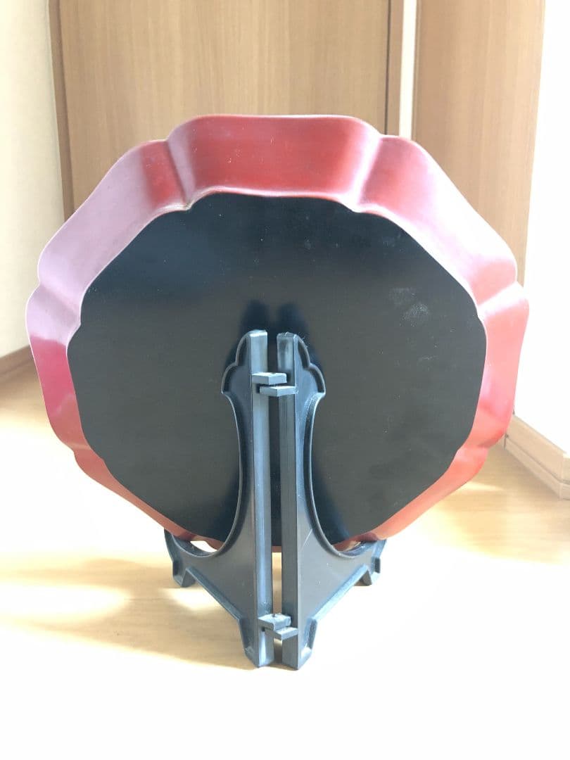 鎌倉彫　中国堆朱　お盆　木彫　工芸品　骨董品　美術品