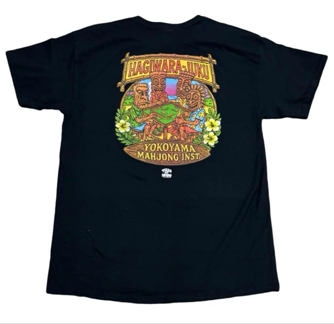 HAGIWARA JUKU TIKI TEE ブラック XL