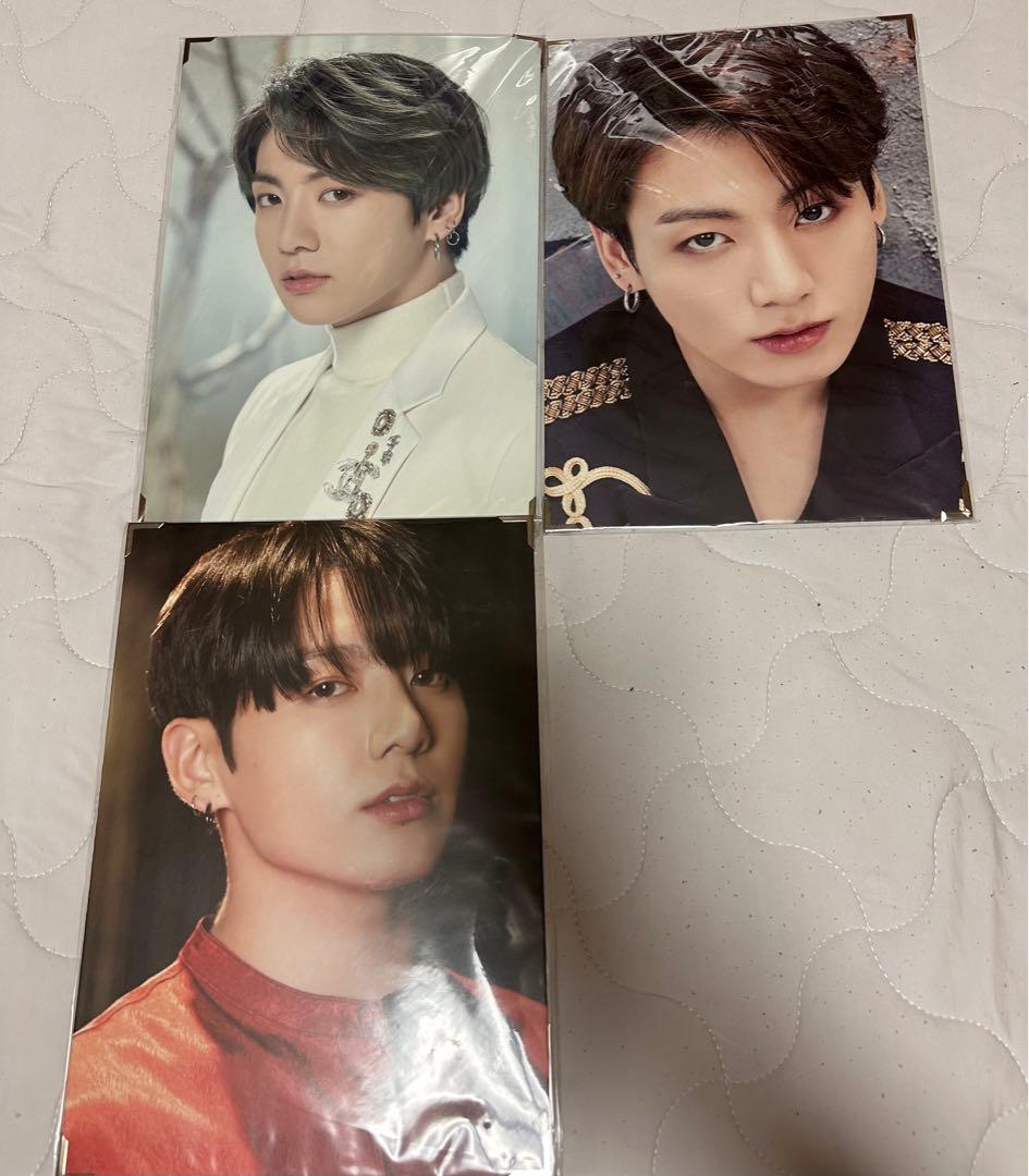 【公式】BTS ジョングク グク セット うちわ プレミアムフォト フラッグ