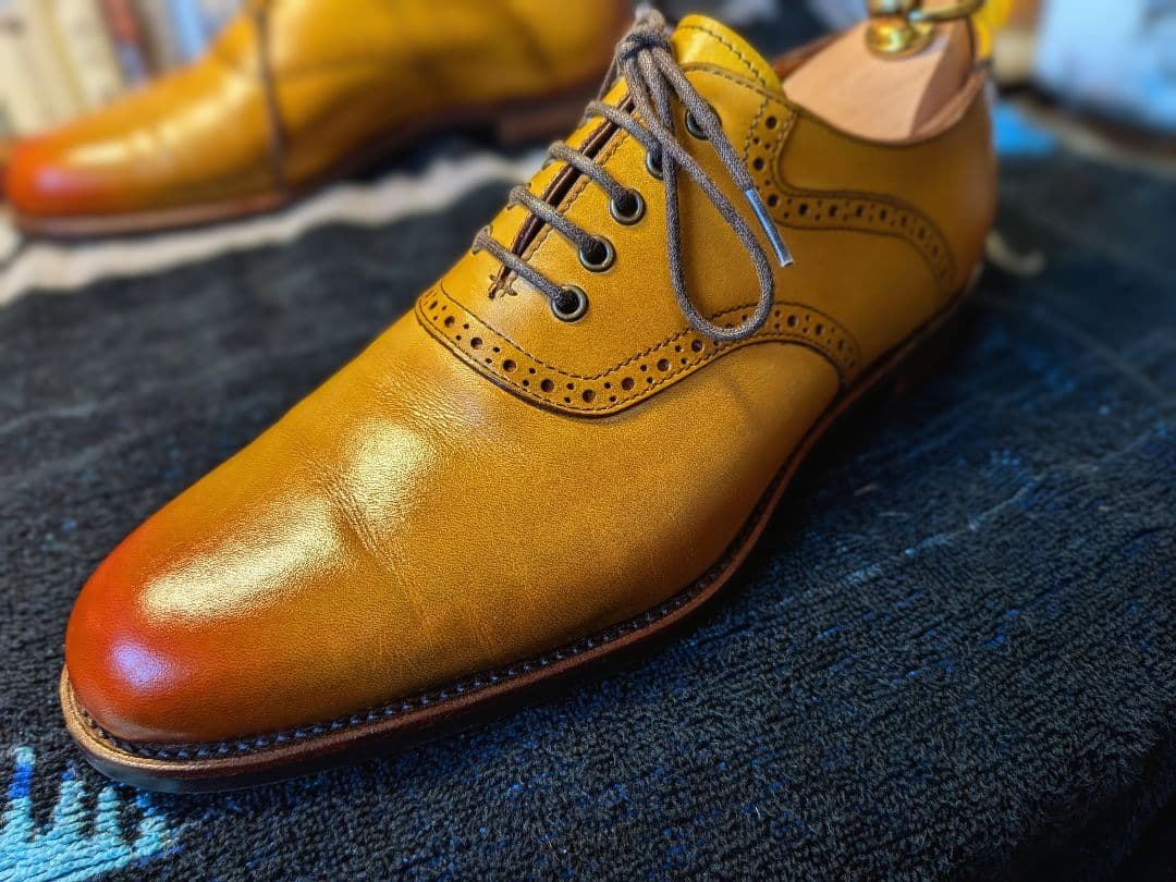 大塚製靴 M-5 サドルオックスフォード【AKATSUKI】カラー/ラバーソール