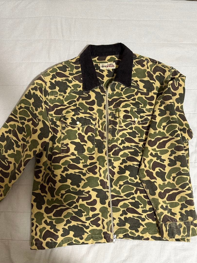 ジャケット・アウター STUSSY WASHED CANVAS SHIRT