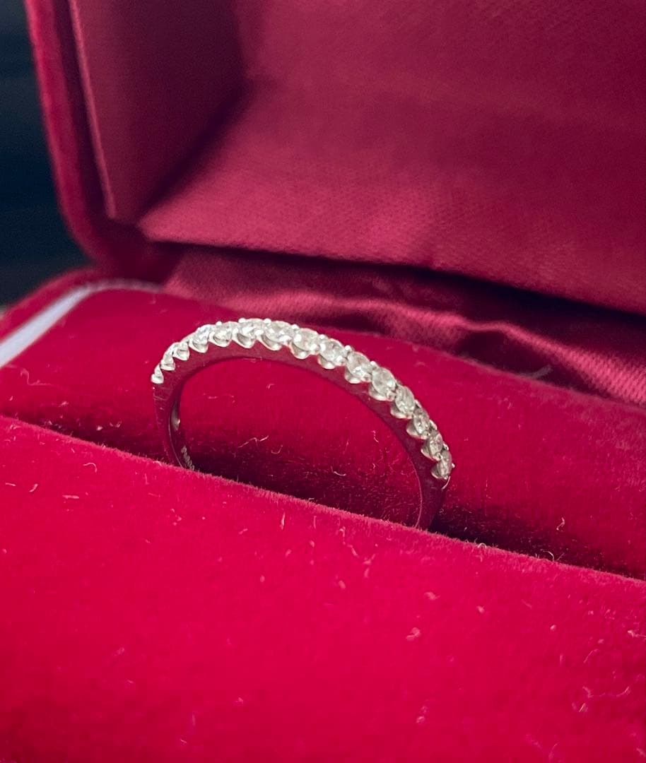 値下‼️プラチナ天然ダイヤモンドエタニティリング　Pt900 0.3ct