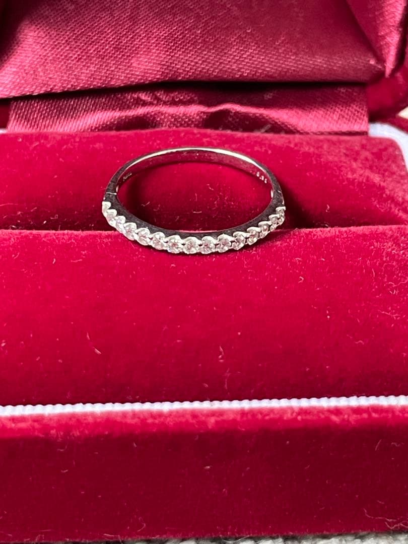 値下‼️プラチナ天然ダイヤモンドエタニティリング　Pt900 0.3ct