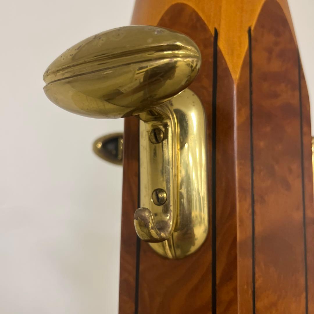 イタリア製鉛筆モチーフ￼木製大理石コートハンガーコート掛け