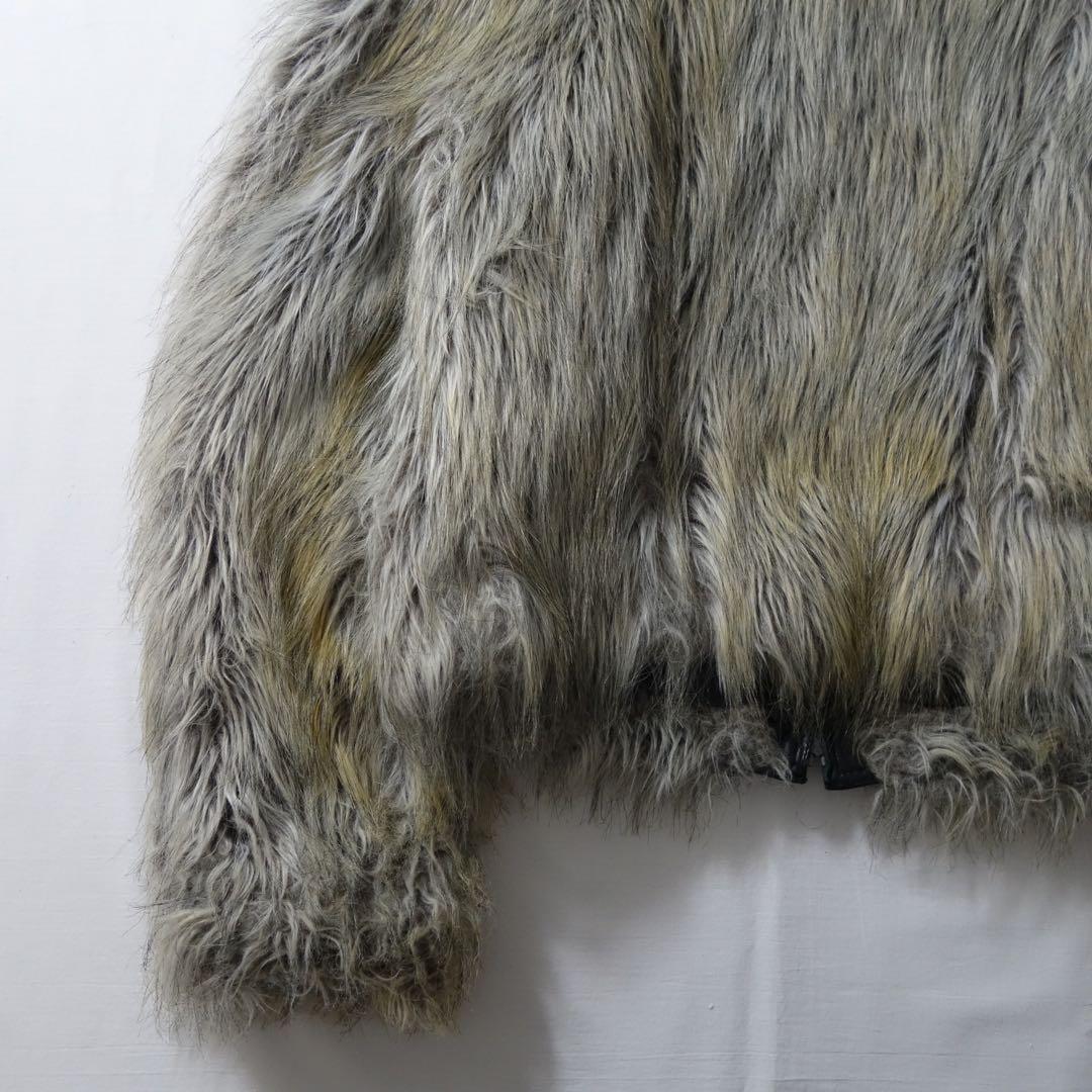 ジャケット・アウター 90s Armani Jeans Fake Fur Leather Jacket
