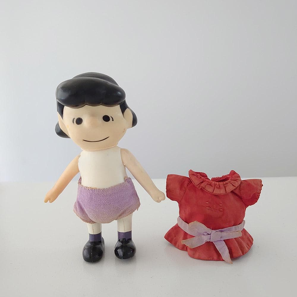 1966年 ビンテージ ルーシー スヌーピー ソフビ ポケットドール 60s
