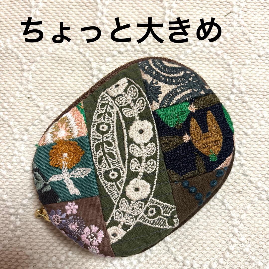 ☆ミナペルホネン ハンドメイド ミニポーチ ribbonブラウン系その他3点