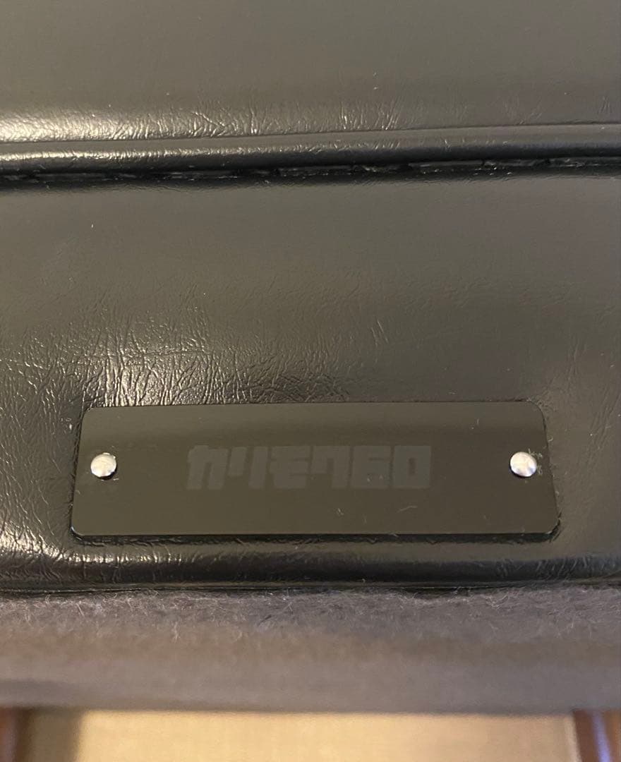 【美品】カリモク60 オットマン X36206BD ブラック 本革