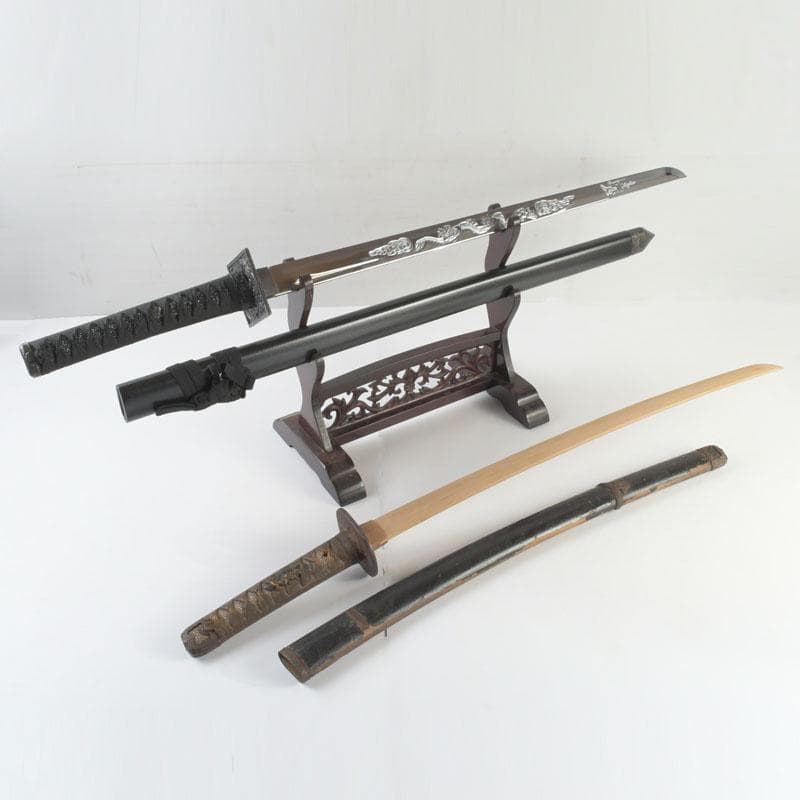 武具　刀装具　日本刀　木刀　模造刀　居合刀　2点まとめて　M　9453A