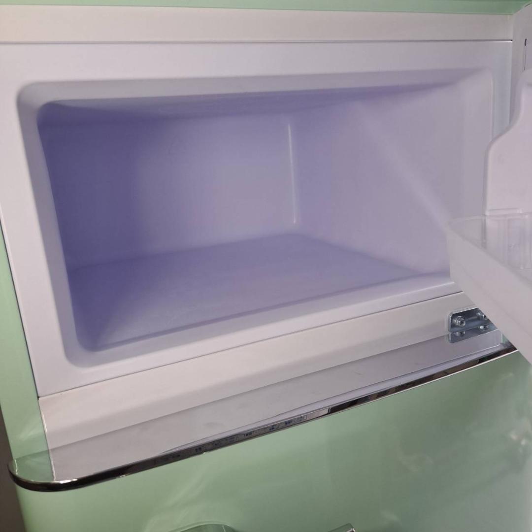 オーヤマ　レトロデザイン　2024年製　冷蔵庫　PRR-082D-LG　81L