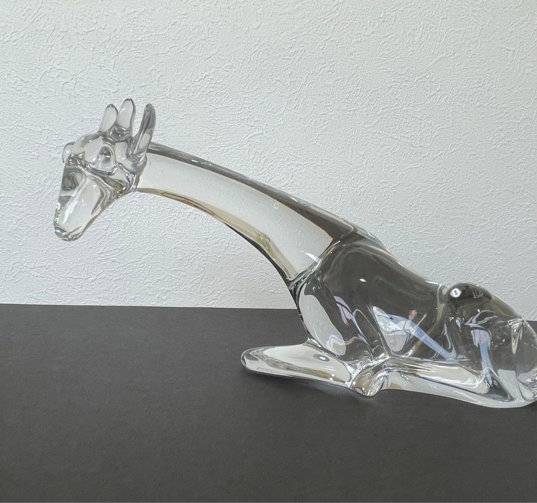 Baccarat クリスタルガラス キリンの置物 専用箱付き