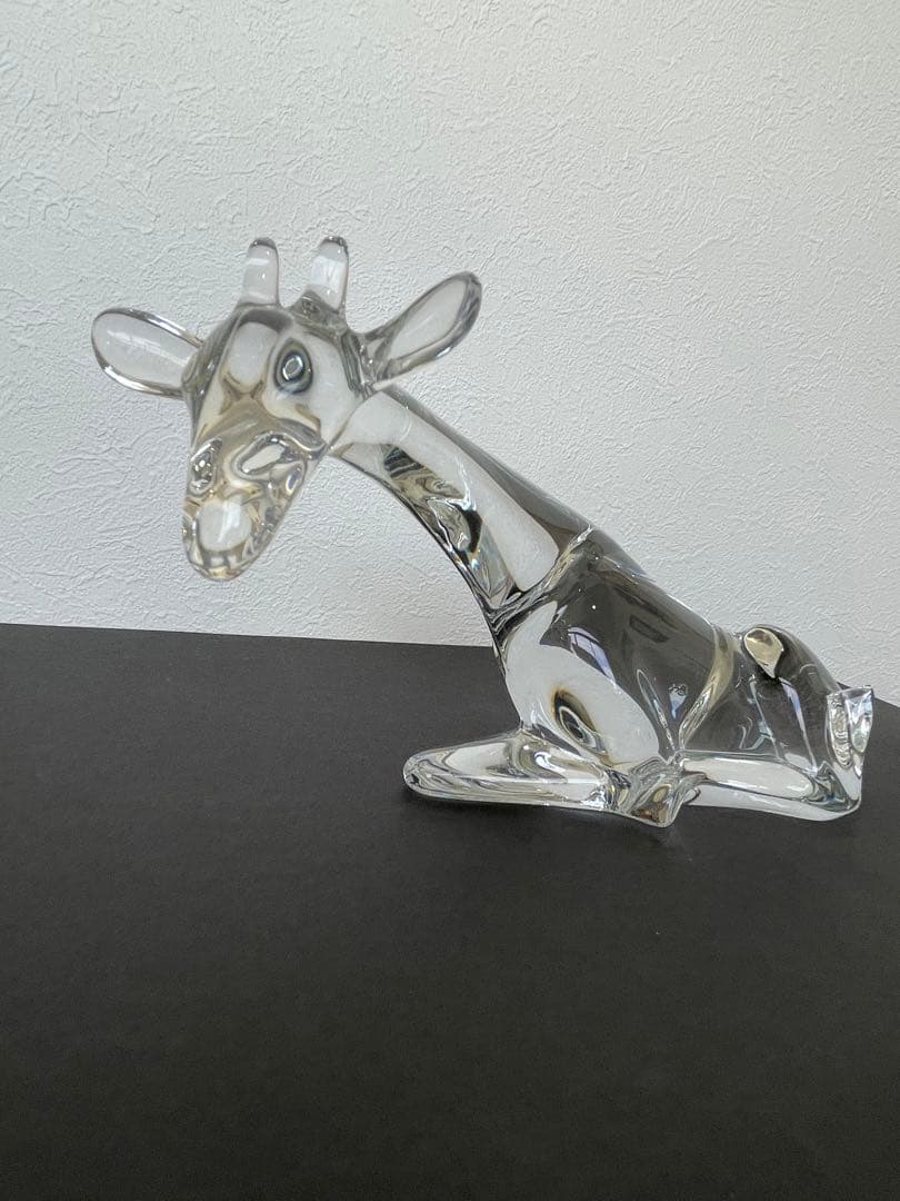 Baccarat クリスタルガラス キリンの置物 専用箱付き