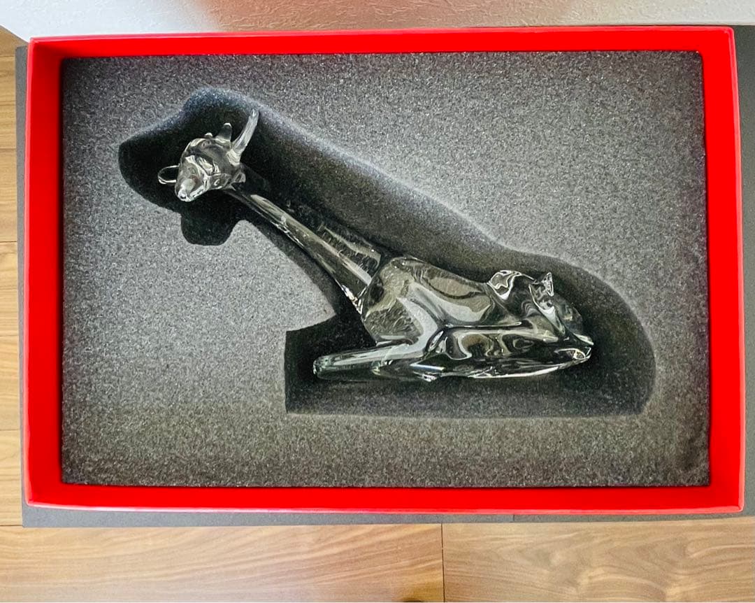 Baccarat クリスタルガラス キリンの置物 専用箱付き