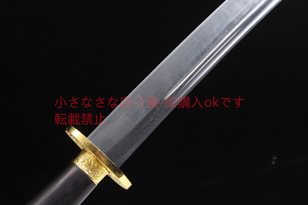 清刀黒木模様鋼  古兵器 武具 刀装具 日本刀 模造刀 居合刀