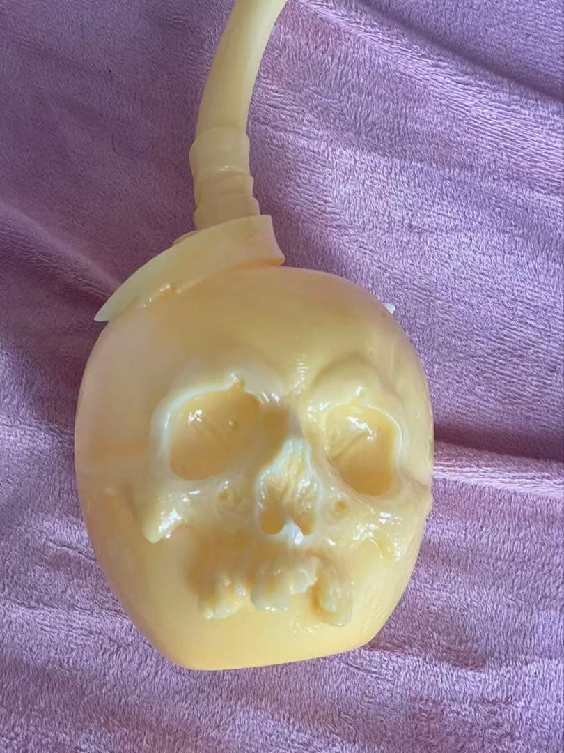 MEDICOM TOY PUSHEAD SOUR 蓄光/黄マーブル成型