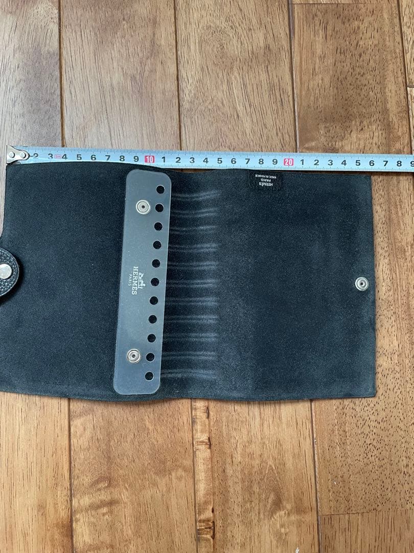 HERMÈS エルメス 黒 レザー リングバインダー　 メモ帳