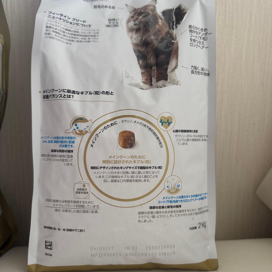  CANIN ロイヤルカナン メインクーン ドライフード 2kg*3