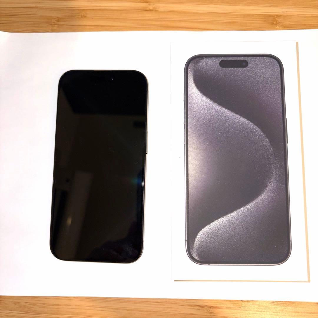 スマートフォン本体 iPhone 15Pro Black Titanium 256GB (