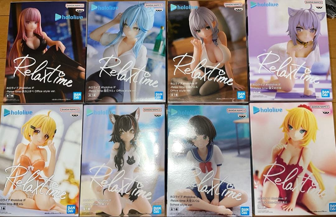 【新品まとめうり】ホロライブ　relaxtime フィギュア　8点