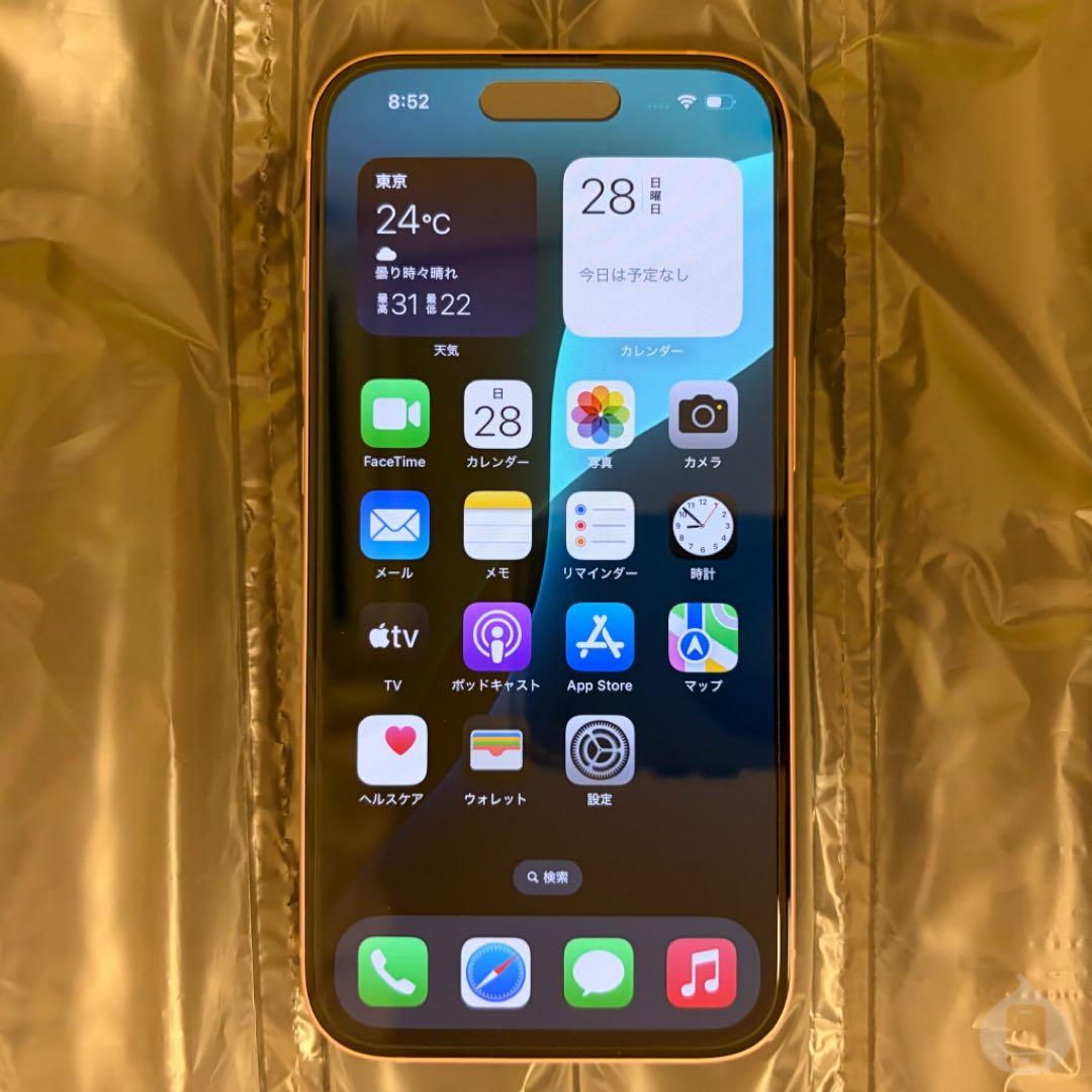 新品同様 BT100% iPhone15 ピンク 128GB｜CM