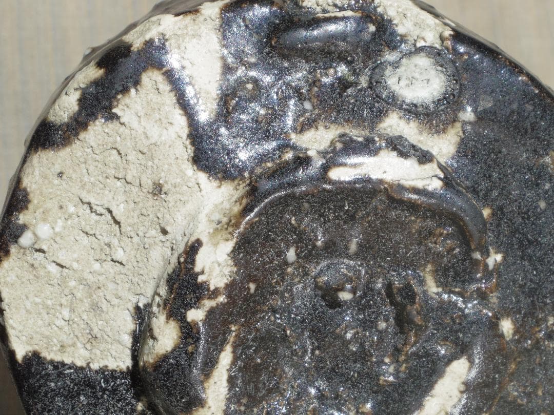 希少作★鯉江良二★【引き出し黒】茶碗★共箱