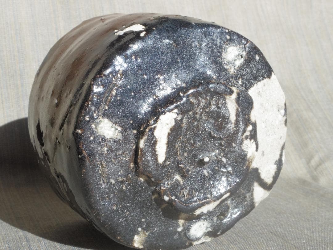 希少作★鯉江良二★【引き出し黒】茶碗★共箱