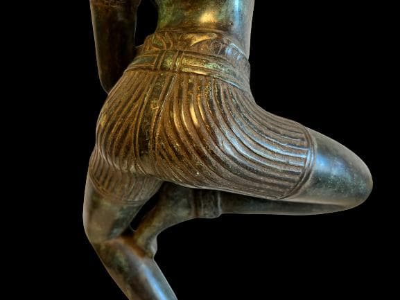 【海】アプサラ像 青銅製　高約：５７ｃｍ　重量約：５．５ｋｇ　アンティーク